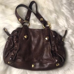 Linea Pelle brown leather Samantha purse